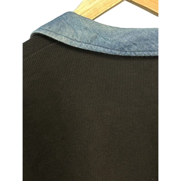 Designer Originals Studio Joy Christmas Jacket Size M Black Button Up Collar - Picture 5 of 9